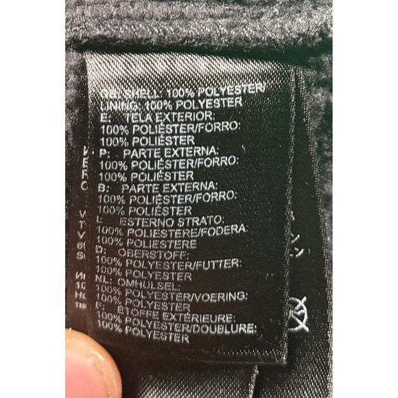 The North Face Mens Fleece Jacket Full Zip Black Large Lightweight Outdoor - Picture 4 of 7